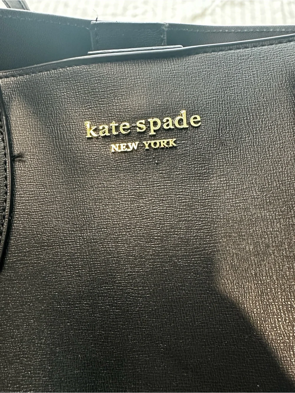 Kate Spade All Day Large Leather Tote Bag Black